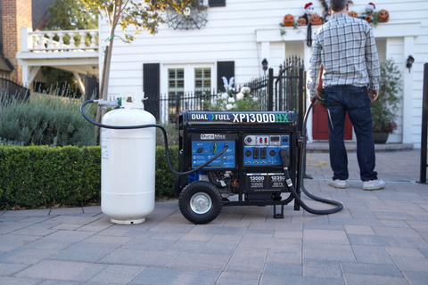 Duromax 13,000 Watt Dual Fuel Portable HX Generator with CO Alert