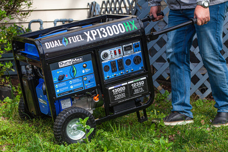 Duromax 13,000 Watt Dual Fuel Portable HX Generator with CO Alert