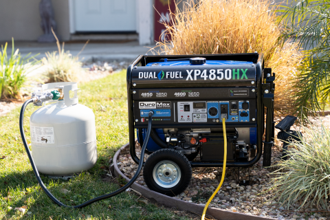 Image of DuroMax XP4850HX 4,850-Watt 210cc Dual Fuel Gas Propane Portable Generator with CO Alert