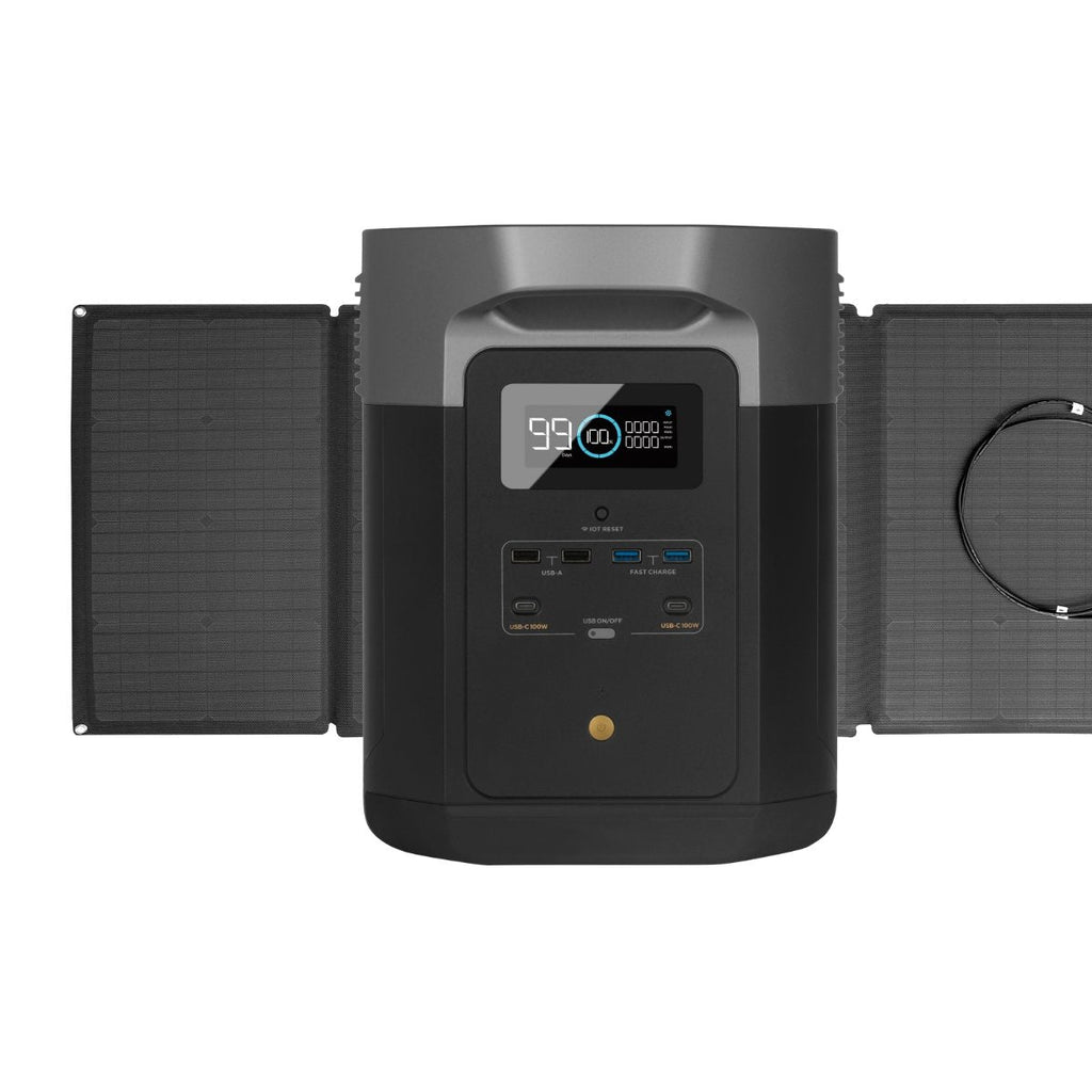 EcoFlow Delta Max Portable Power Station with 160 Watt Solar Panel
