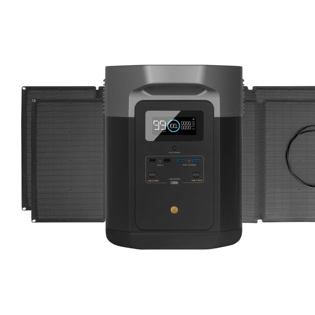EcoFlow Delta Max Portable Power Station with 160 Watt Solar Panel
