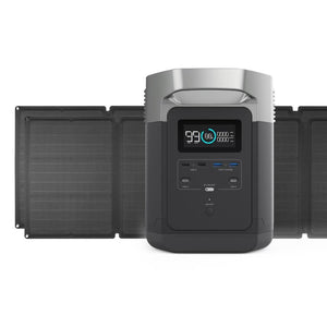 EcoFlow DELTA 1300 with 160W Solar Panel Complete Solar Power System