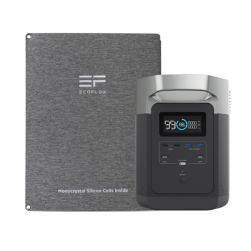 EcoFlow DELTA 1300 Solar Generator and 4 110w Solar Panels 1800 WATT Solar Power System