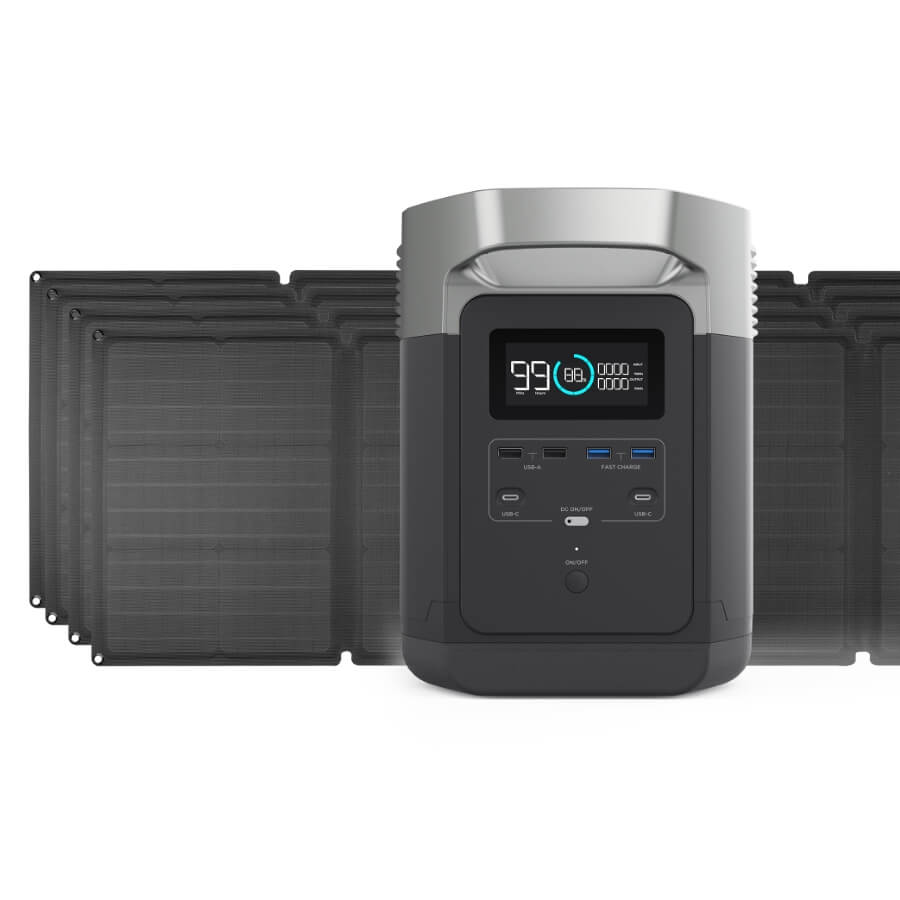 EcoFlow DELTA 1300 Solar Generator & Panel  1800 WATT Complete Power System