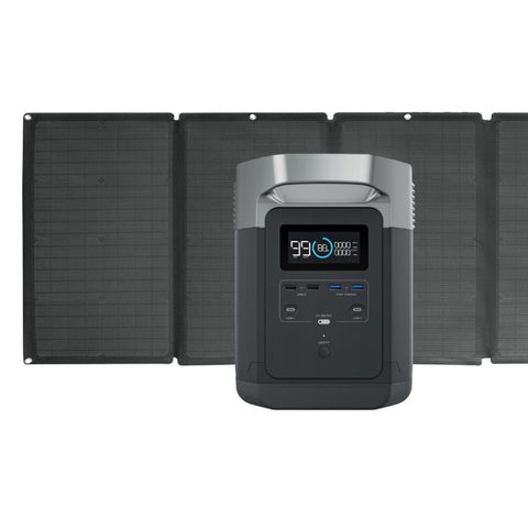 Image of EcoFlow DELTA 1300 with 160W Solar Panel Complete Solar Power System