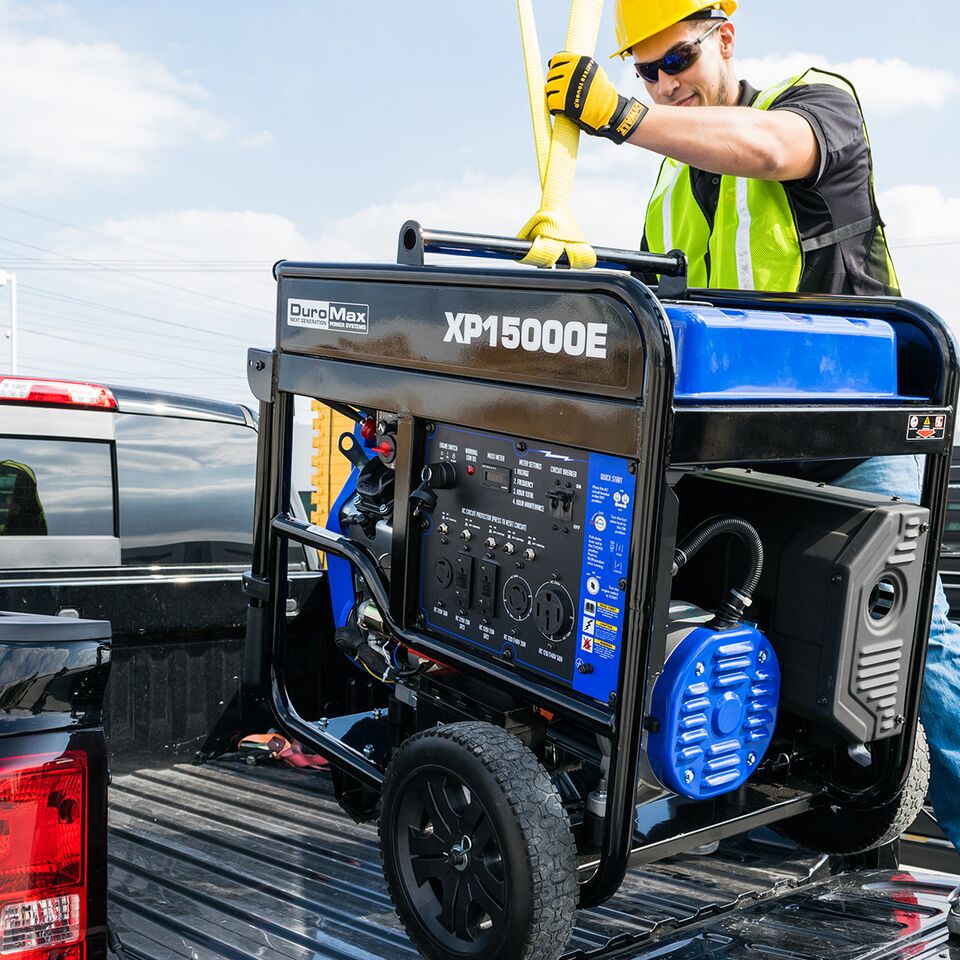 DuroMax XP15000E 15000-Watt V-Twin Gas Powered Electric Start Portable Generator