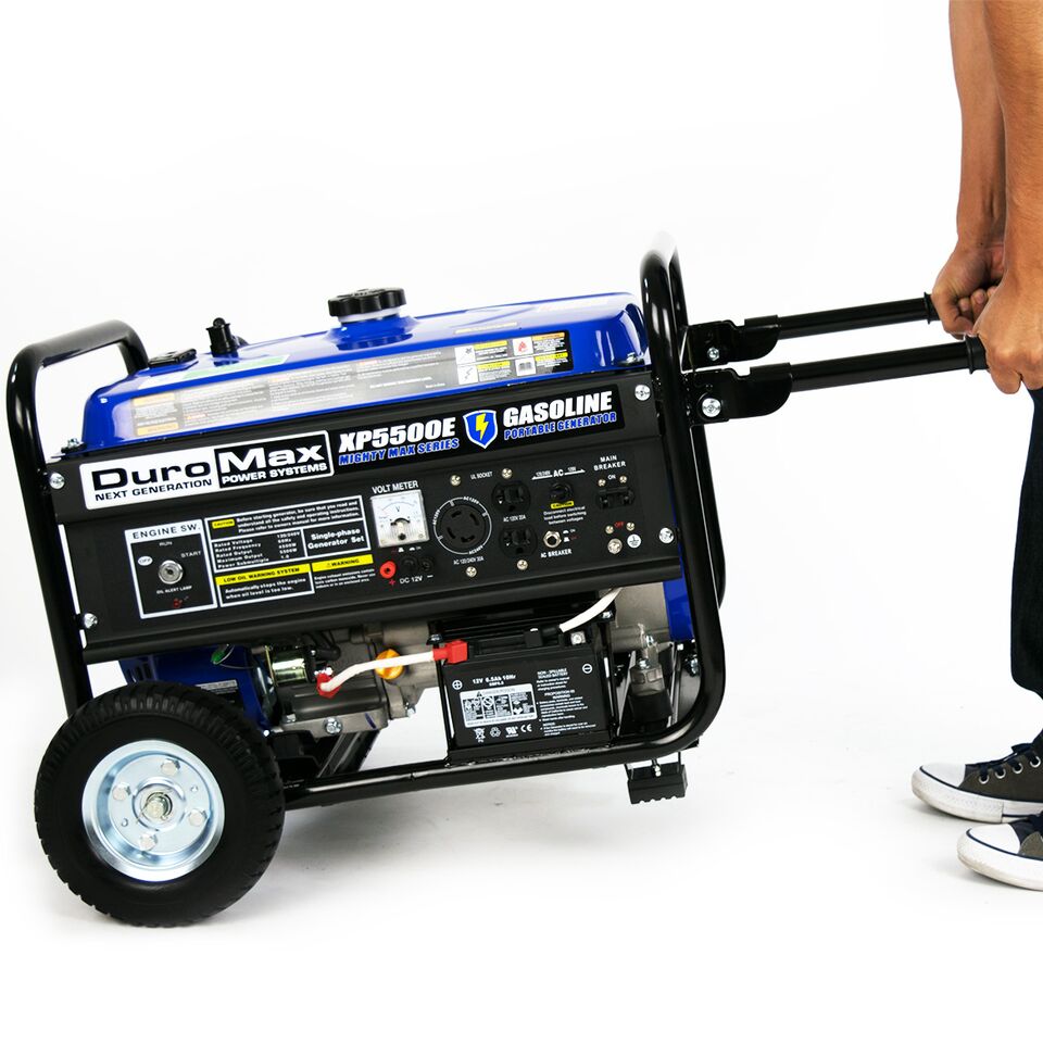 DuroMax XP5500E 5500-Watt 7.5-Hp 36.6-Amp Portable Electric Start Gas Powered Generator