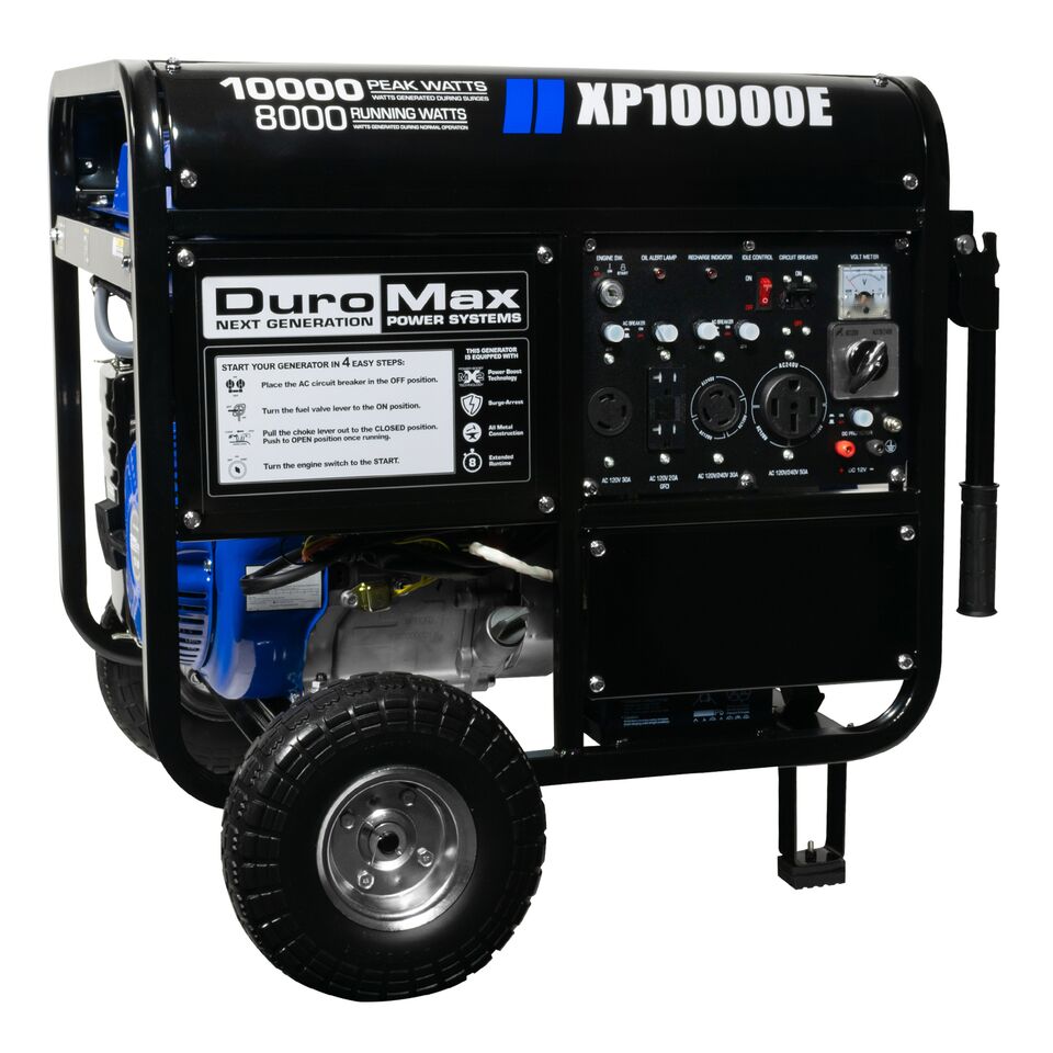 DuroMax XP10000E 10000-Watt  Portable Gas Electric Start