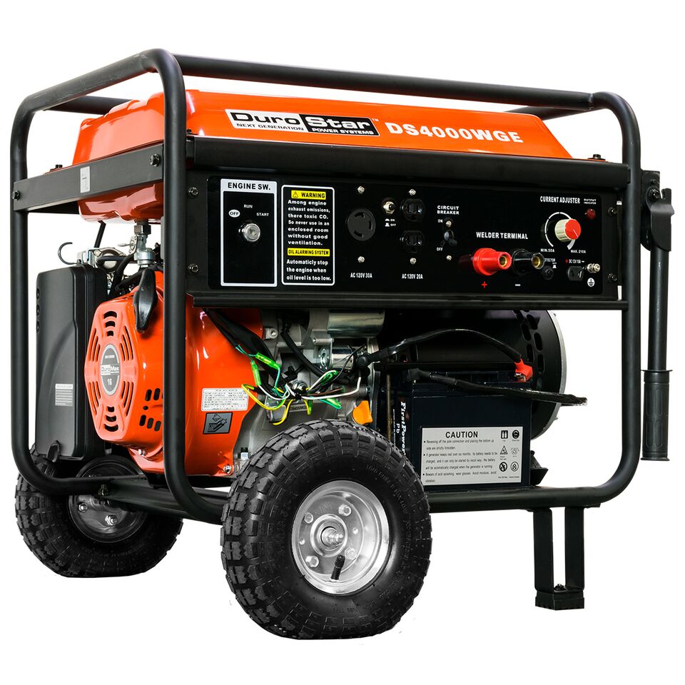 DuroStar DS4000WGE Portable 210 Amp Welding Generator