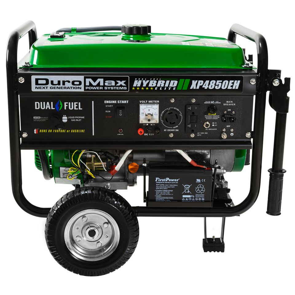 DuroMax XP4850EH 4850 watt Dual Fuel Hybrid generator w/ Electric Start