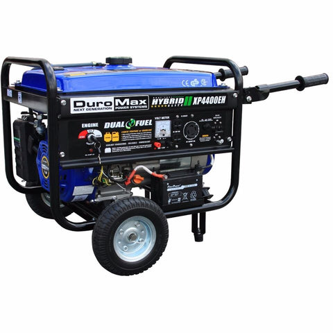 Image of DuroMax XP4400EH 4400-Watt Electric Start Dual Fuel Hybrid Portable Generator