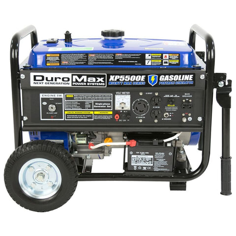 Image of DuroMax XP5500E 5500-Watt 7.5-Hp 36.6-Amp Portable Electric Start Gas Powered Generator