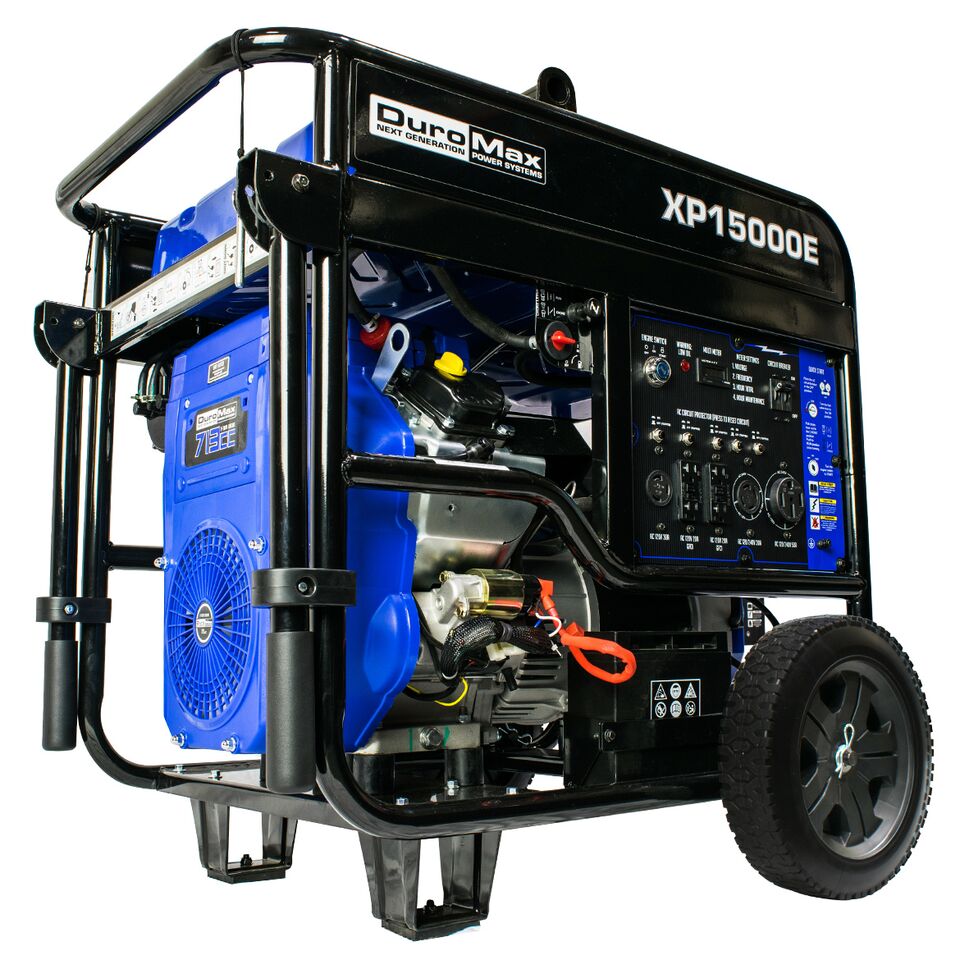 DuroMax XP15000E 15000-Watt V-Twin Gas Powered Electric Start Portable Generator