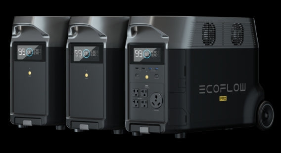 EcoFlow DELTA Pro Portable Power Station With 2X Delta Pro Extra Batteries