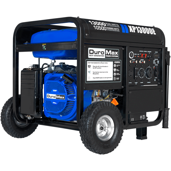 DuroMax XP13000E 13000 Watt Portable Gas Electric Start Generator